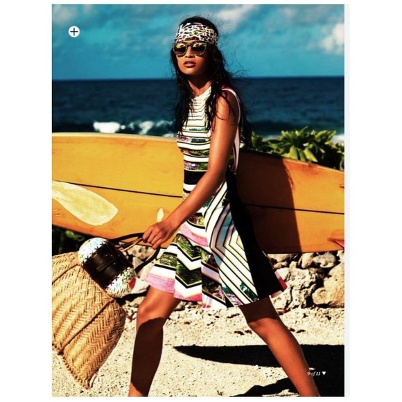 Clover Canyon Cuban Step Flounce Graphic Fit and Flare Mini Dress Sz S - Picture 2 of 8